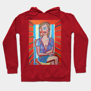 Series of paintings, woman's head Hoodie